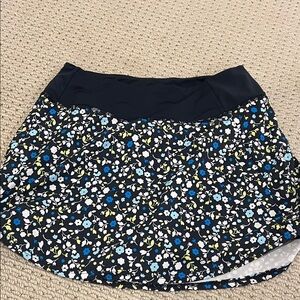 Addison Bay Black Floral Mini Skirt